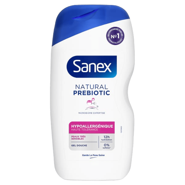 Gel douche hypoallergénique Sanex Natural Prebiotic