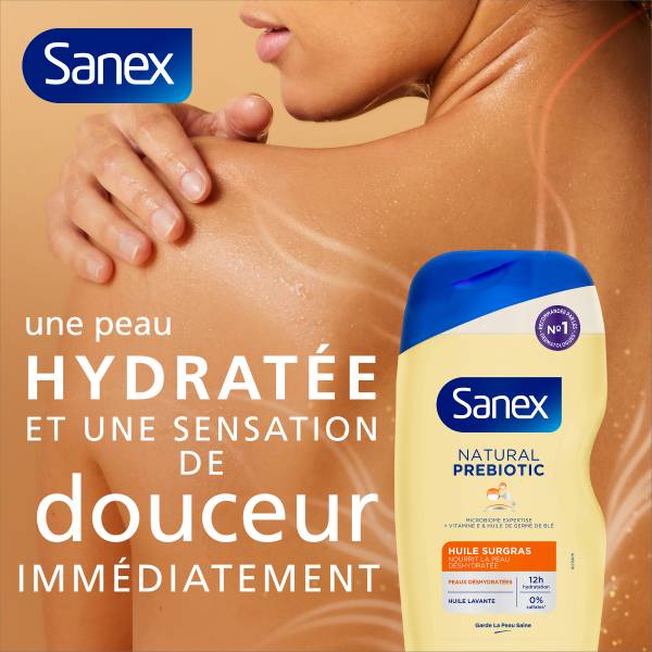 Huile lavante Sanex Natural Prebiotic Surgras